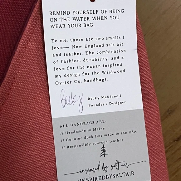 *NWT*RARE* Wildwood Oyster Co. Large Nantucket 2-Tone Canvas Handbag w/ Dustbag - Picture 15 of 15